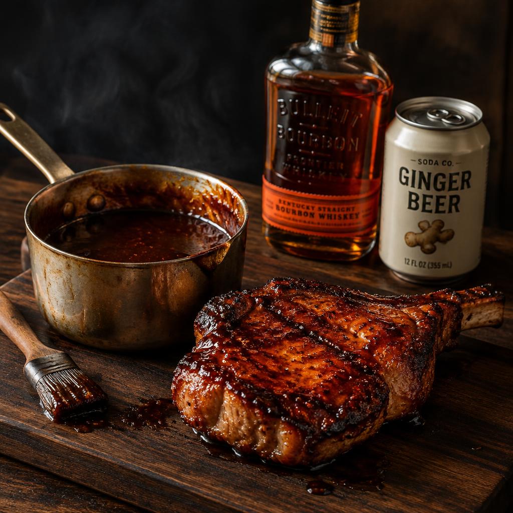 Ginger Beer & Bourbon Pit Glaze barbecue sauce